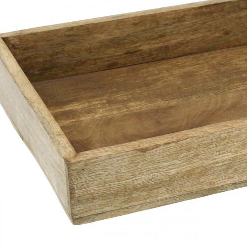 Floristik24 Bandeja decorativa bandeja de madeira arranjo retangular underlay 32×22cm