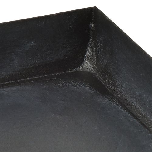 Itens Bandeja decorativa bandeja metálica preto cinza lavado 30×15cm