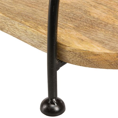 Itens Bandeja decorativa, bandeja oval alongada de madeira com alça 70cm