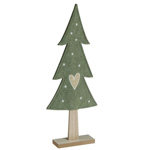 Itens Árvore de Natal decorativa em feltro verde com estrelas em forma de coração Alt.52cm 2 unidades
