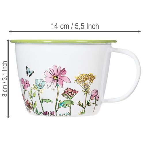 Vaso decorativo esmaltado para plantas, Ø11cm A8cm | Floristik24.pt