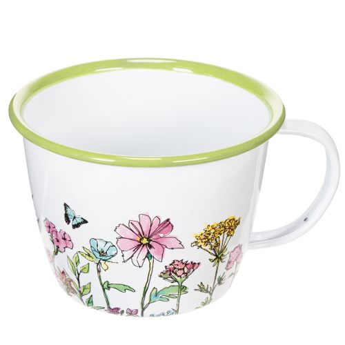Vaso decorativo esmaltado para plantas, Ø11cm A8cm | Floristik24.pt