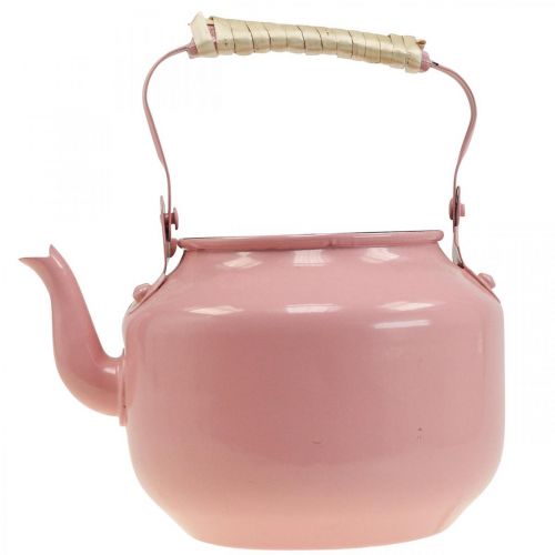 Floristik24 Chaleira decorativa em metal rosa velho Ø8,6cm Alt.16cm