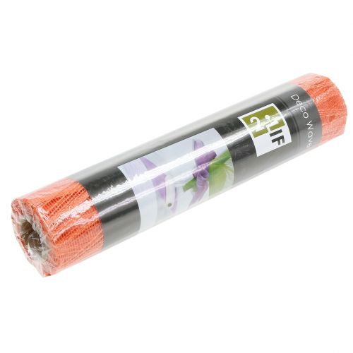 Floristik24 Tecido decorativo para corredor de mesa laranja 26 cm x 300 cm