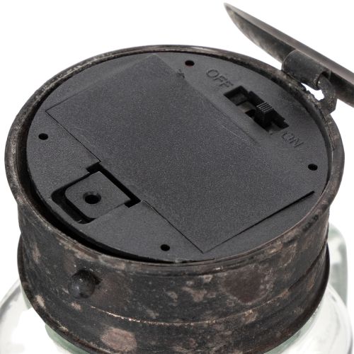 Copo decorativo com lâmpada LED Ø8cm A16cm | Floristik24.pt
