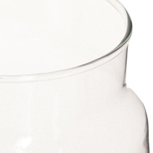 Itens Vaso decorativo vaso de flores vidro transparente Ø14cm H15cm