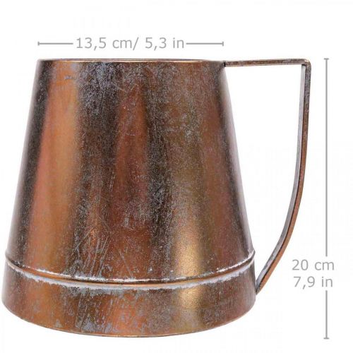 Itens Vaso decorativo jarro decorativo de metal cobre jarro decorativo W24cm H20cm