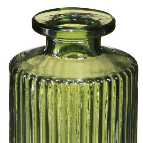 Itens Vasos decorativos mini vasos verdes vidro retrô Ø5cm Alt.13cm 6 unid.