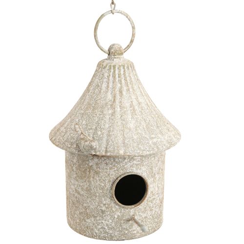 Itens Casa de passarinho decorativa de metal para pendurar em estilo antigo Ø15cm H21cm