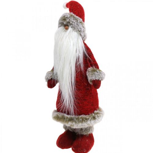 Itens Decoração Papai Noel em pé Decoração figura Papai Noel Vermelho H41cm