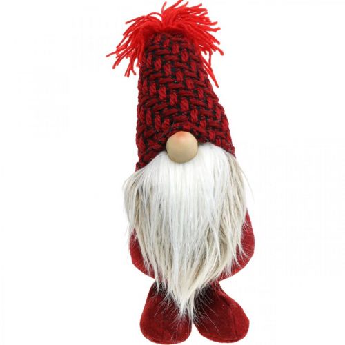 Itens Gnomo Deco Beard Gnomo de Natal Figura Deco Vermelho Alt. 30cm