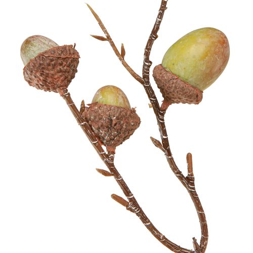 Itens Ramo decorativo bolotas decoração verde outono decoração artificial 80cm