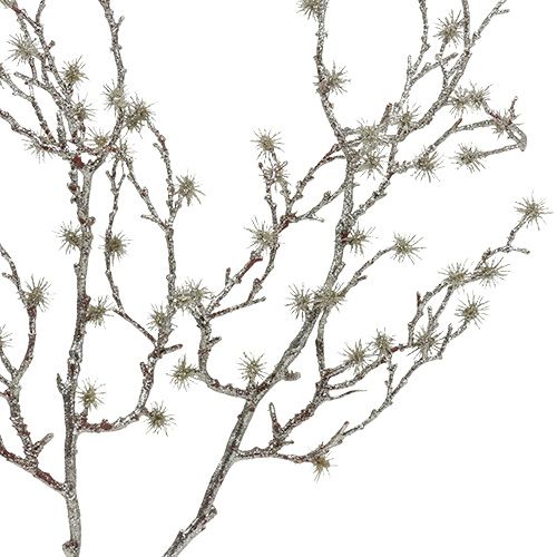 Floristik24 Ramo decorativo de 75 cm com mica 3 unidades