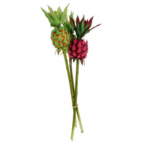 Floristik24 Deco abacaxi fruta artificial deco frutas Ø7cm A50cm 3uds