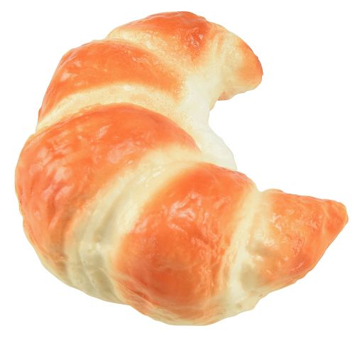 Chupeta de comida artificial de croissant decorativo 10 cm 2 unidades