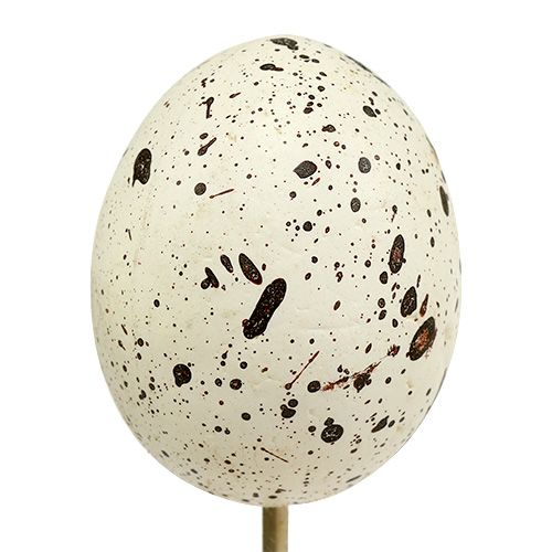 Floristik24 Ovo decorativo 5cm em palito 12pcs