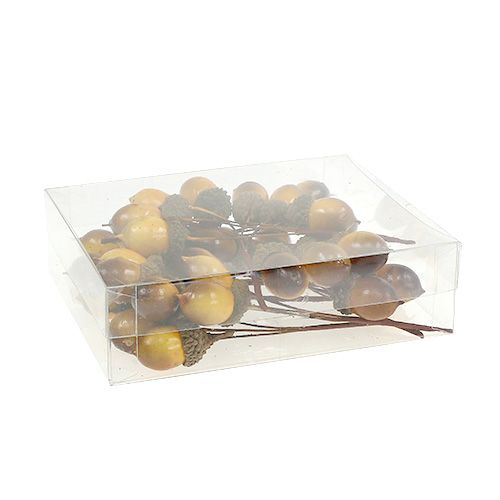Floristik24 Bolota decorativa em fio 4cm L12cm 36pcs