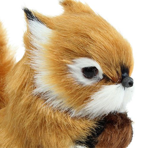 Floristik24 Esquilo decorativo marrom claro 8,5 cm