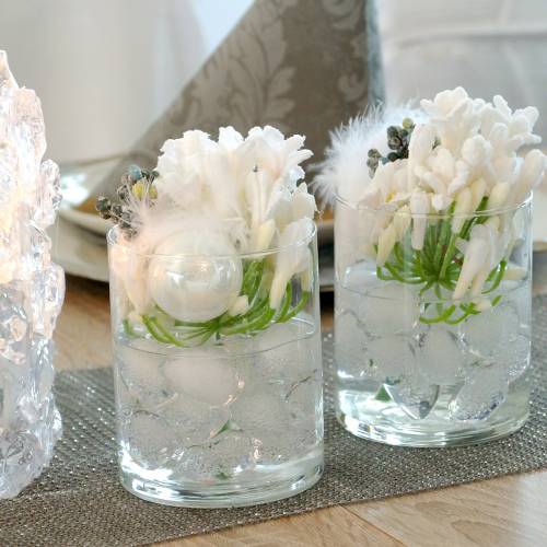 Floristik24 Cubos de gelo decorativos flutuando 2,5 cm - 4 cm 500g