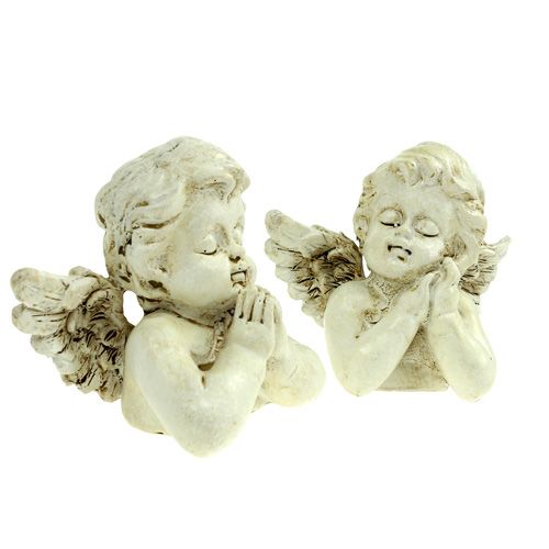 Floristik24 Creme de oração de anjo decorativo 9cm 8pcs