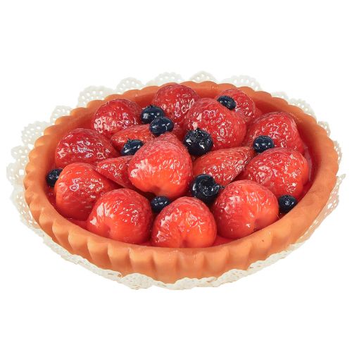 Decoração torta de morango manequim de padaria Ø15cm