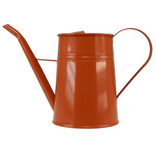 Itens Regador decorativo decoração de metal laranja marrom 1,7L Alt.23cm