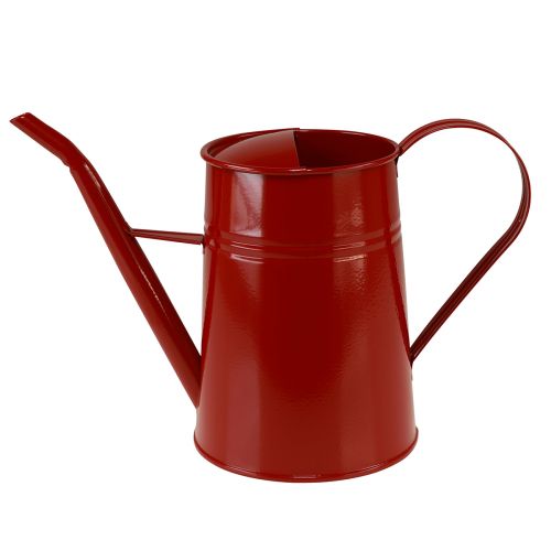 Itens Regador decorativo regador de metal para interior vermelho 1,7L Alt.23cm