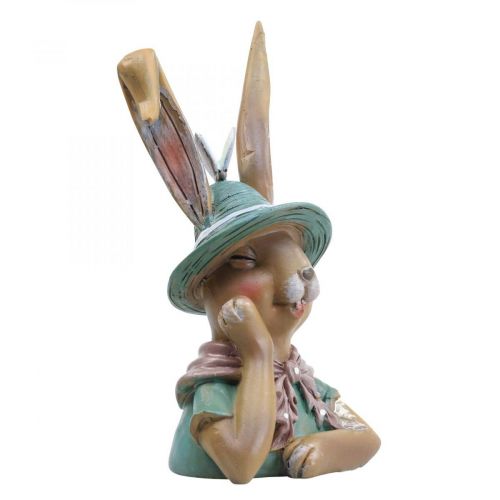 Floristik24 Deco coelho busto de coelho decoração figura cabeça de coelho 18cm