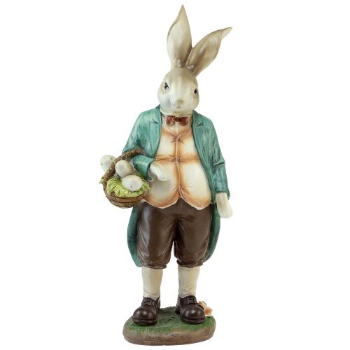 Itens Cesta decorativa de coelho homem ovos de páscoa figura decorativa Alt.39cm