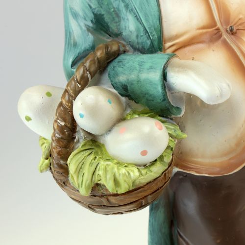 Floristik24 Cesta decorativa de coelho homem ovos de páscoa figura decorativa Alt.39cm