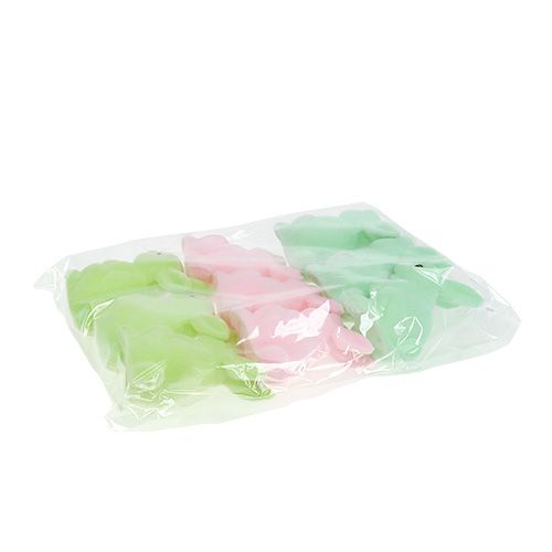 Floristik24 Bunda de pastel de coelho decorativa. 9,5cm 9pcs