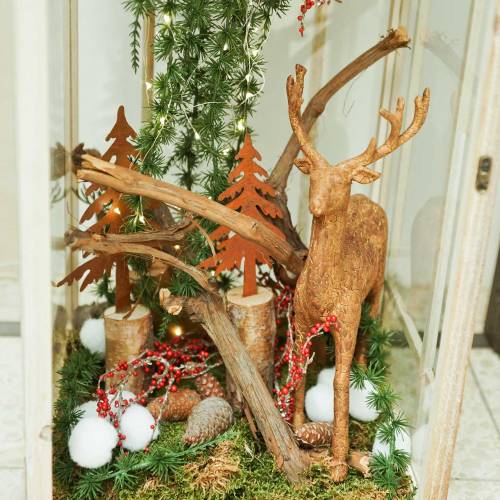 Floristik24 Casca de veado Deco parece H32cm