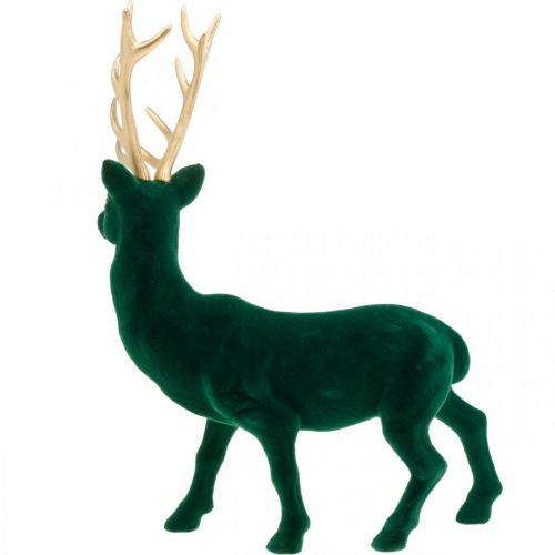 Itens Deco veado em pé ouro verde decoração de natal figura 40cm