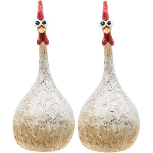 Floristik24 Decoração Galinhas Decoração Figura Decoração Páscoa Galinha Engraçada H26cm