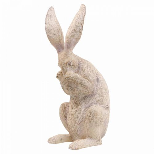 Floristik24 Deco coelho sentado figuras deco coelho par H37cm 2uds
