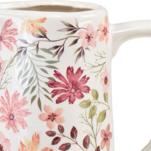 Floristik24 Jarro decorativo flores vaso de cerâmica faiança vintage 19,5 cm