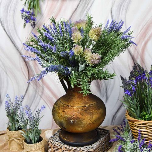 Floristik24 Jarro Deco com aspecto antigo e decoração de jardim em metal vintage Alt.26cm