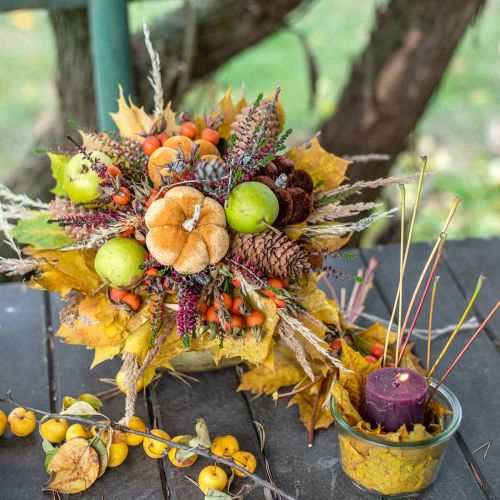 Itens Plugue decorativo de abóbora laranja, marrom macio Ø6,5m 9 un