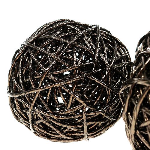 Floristik24 Bola decorativa feita de arame de papel Ø8cm 12pcs