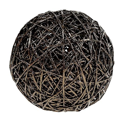 Bola decorativa marrom escuro Ø15cm | Floristik24.pt