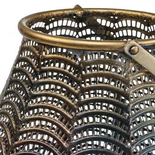 Floristik24 Lanterna Decorativa Castiçal Lanterna Metal Ø26cm A40,5cm