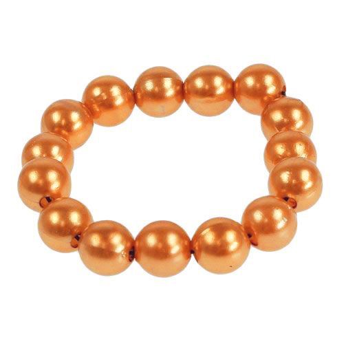 Contas decorativas laranja 8mm 250p