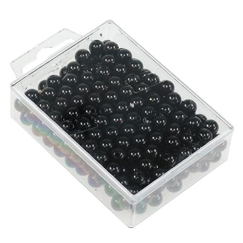 Itens Contas decorativas Ø8mm pretas 250 un