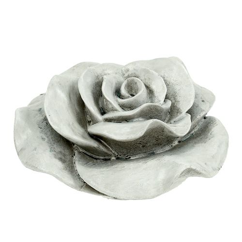 Floristik24 Deco rosa cinza 13 cm