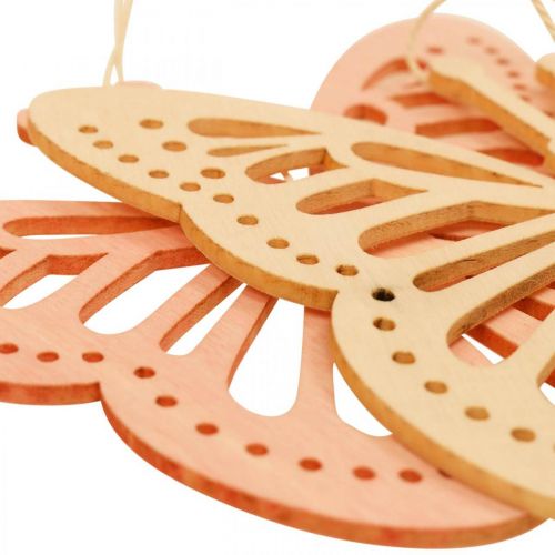 Itens Cabide decorativo borboletas laranja/rosa/amarelo 12cm 12 peças
