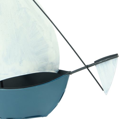 Floristik24 Veleiro decorativo em metal para decoração 32,5×10×29cm