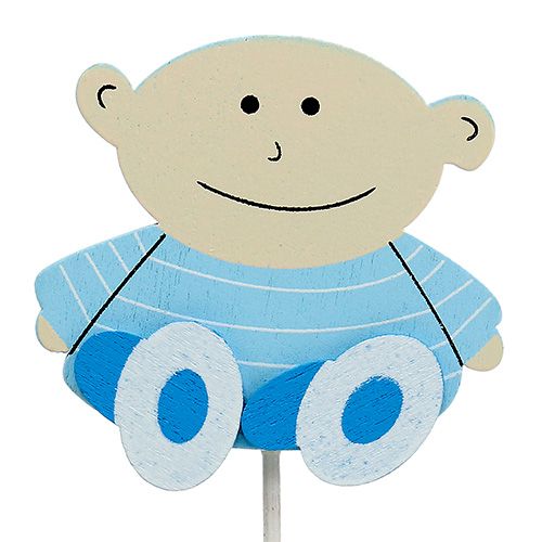 Itens Plugue decorativo azul bebê 5cm C25cm 20 un