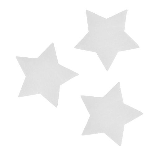 Floristik24 Estrelas decorativas brancas 7cm 8pcs