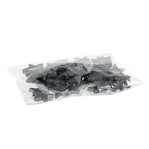 Floristik24 Estrelas decorativas para espalhar 4-5cm 40pcs pretas
