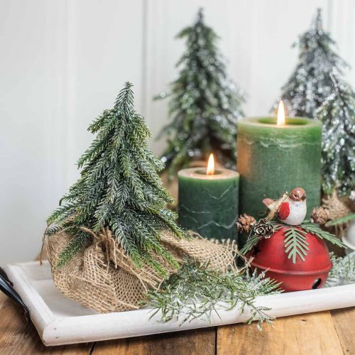 Floristik24 Árvore de Natal Deco verde brilhante 20cm